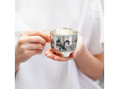 Серебряная чашка детская «Белочка»
